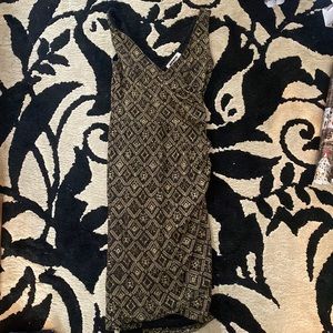 Mystic sparkly, black and gold fitted dress